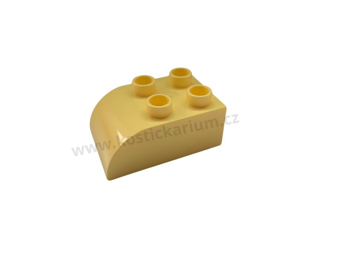 Lego® Duplo® Kostka 2x3 zaoblená světle žlutá