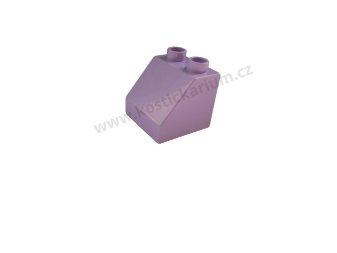 Lego® Duplo® Kostka 2x2 zkosená světle fialová