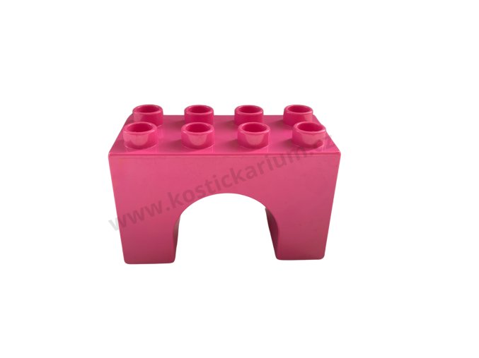 Lego® Duplo® Kostka 2x4x2 most,podpěra růžová