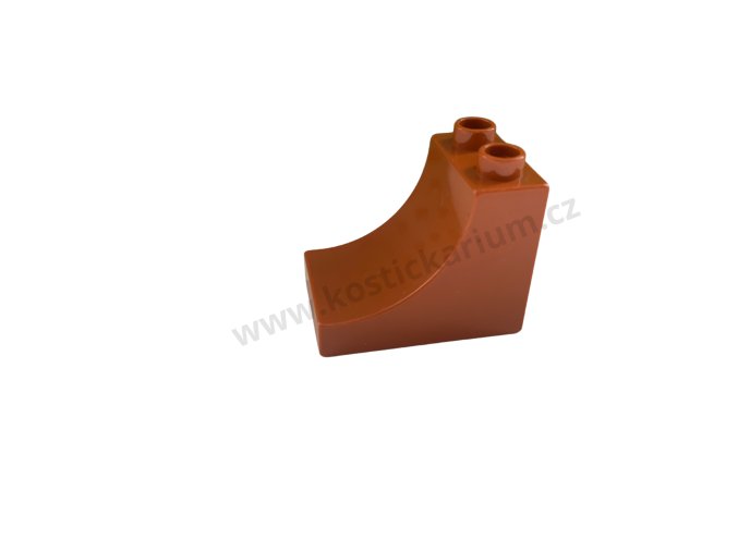Lego® Duplo® Kostka 2x3x2 zkosená oblá hnědá