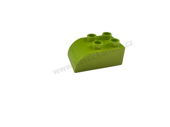 Lego® Duplo® Kostka 2x3 zaoblená limetka