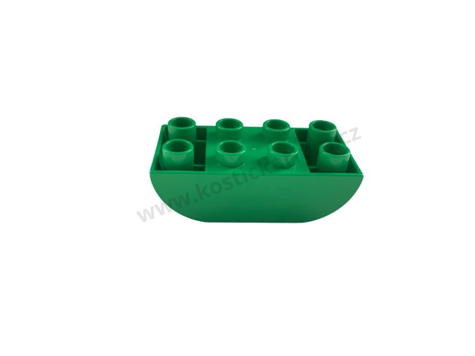 Lego® Duplo® Kostka 2x4 zaoblená zespod zelená