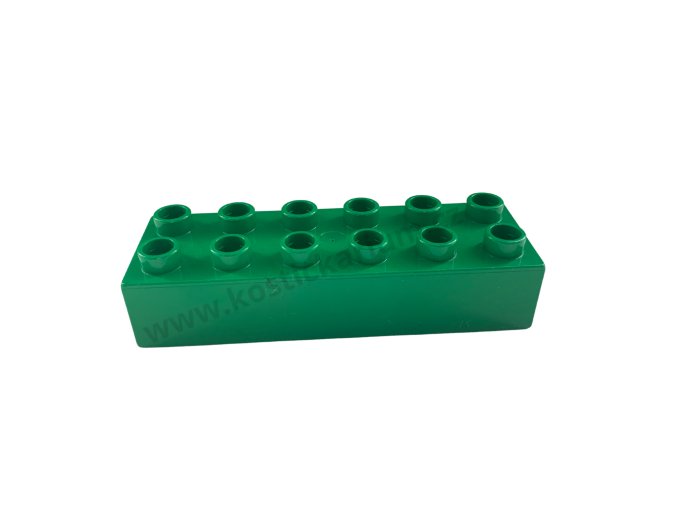 Lego® Duplo® Kostka 2x6 zelená