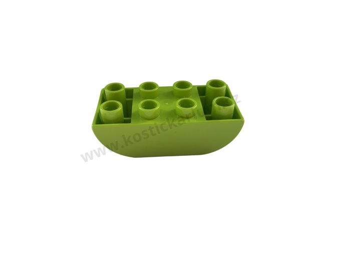 Lego® Duplo® Kostka 2x4 zaoblená zespod limetka