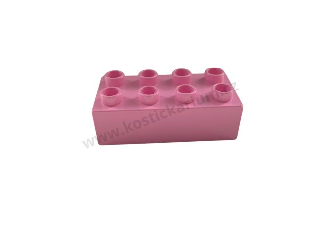 Lego® Duplo® Kostka 2x4 světle růžová