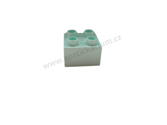 Lego® Duplo® Kostka 2x2 světle tyrkysová