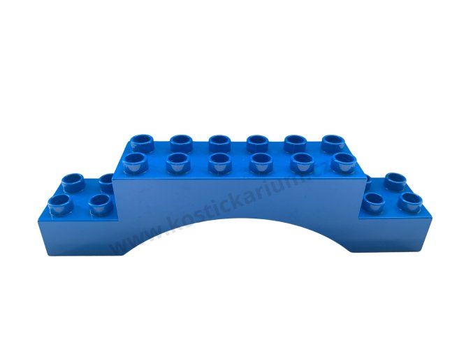 Lego® Duplo® Kostka 2x10x2 oblouk,most, klenba modrá