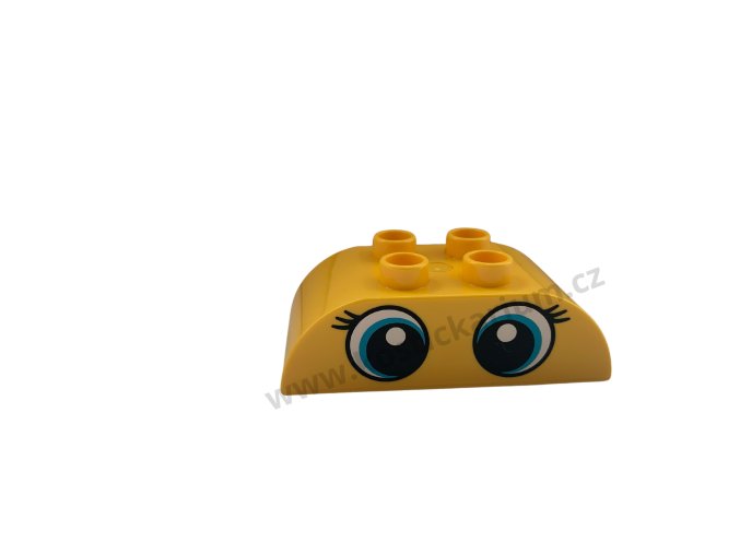 Lego® Duplo® Kostka 2x4 zaoblená žlutá s potiskem - oči