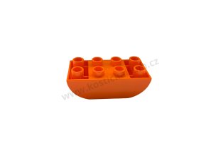 Lego® Duplo® Kostka 2x2 zaoblená zespod oranžová
