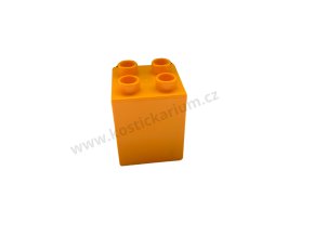 Lego® Duplo® Kostka 2x2x2 světle oranžová