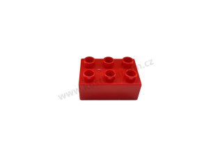 Lego® Duplo® Kostka 2x3 červená