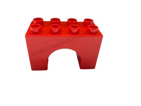 Lego® Duplo® Kostka 2x4x2 most,podpěra červená