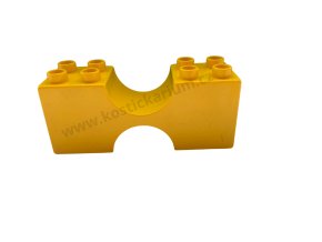 Lego® Duplo® Kostka 2x6x2 s výřezem žlutá