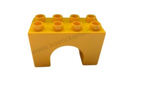 Lego® Duplo® Kostka 2x4 most, podpěra žlutá