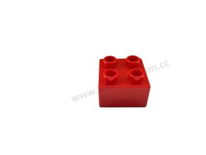 Lego® Duplo® Kostka 2x2 červená