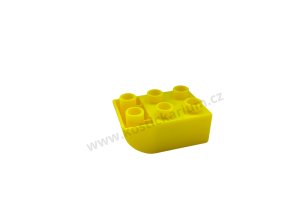 Lego® Duplo® Kostka 2x3 zaoblená zespod svítivě žlutá
