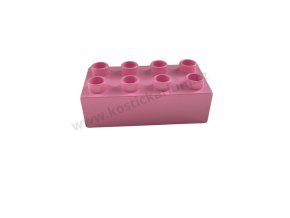 Lego® Duplo® Kostka 2x4 světle růžová