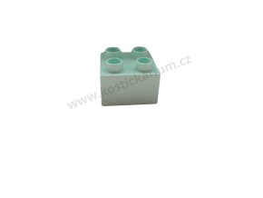 Lego® Duplo® Kostka 2x2 světle tyrkysová