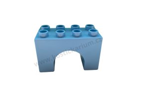 Lego® Duplo® Kostka 2x4x2 hranatý most, podpěra středně modrá