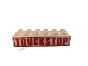 Lego® Duplo® Kostka 2x6 s potiskem Truckstop