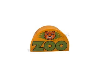 Lego® Duplo® Kostka 2x4 půlkulatá žlutá s potiskem - ZOO