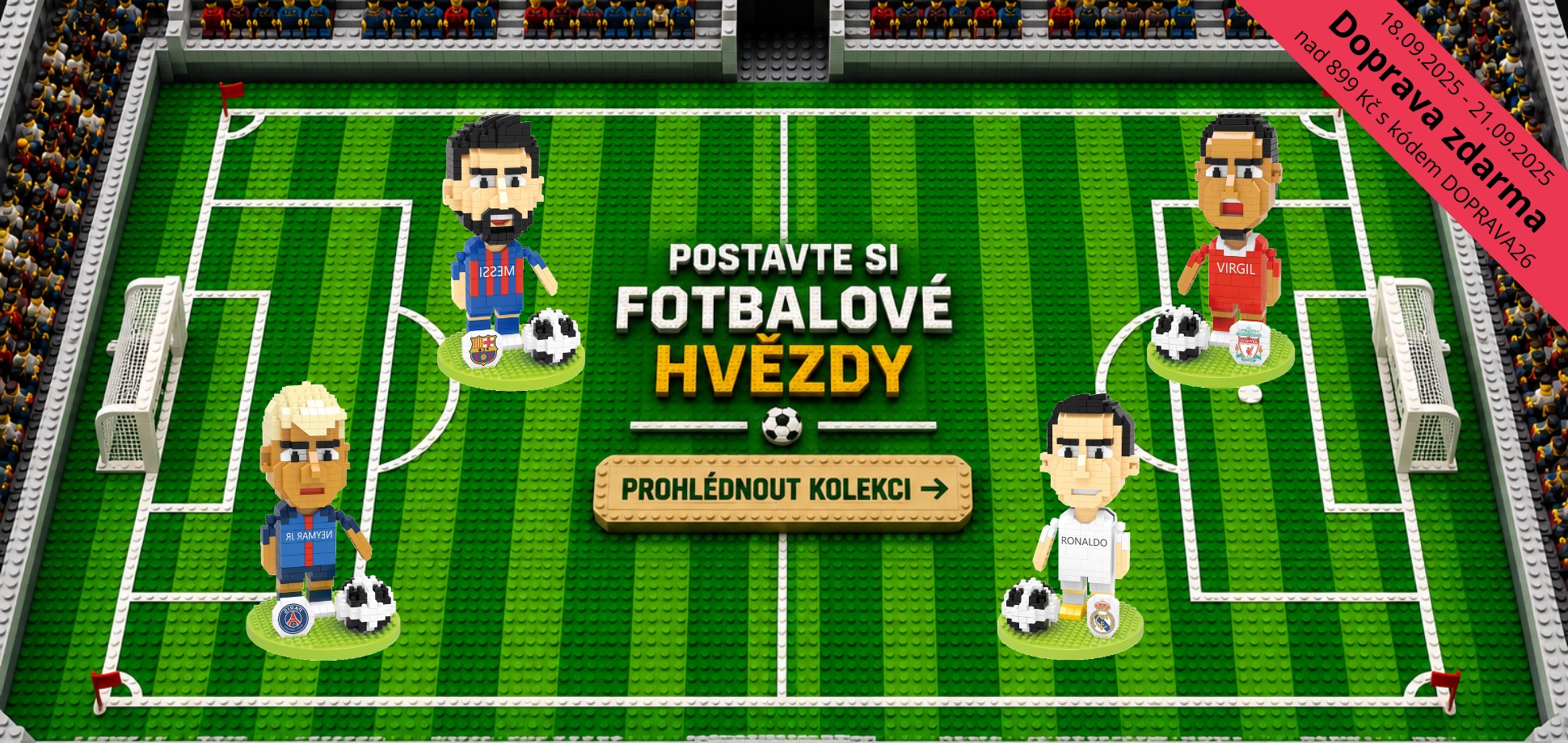 Fotbalisté - doprava zdarma