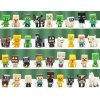 Minecraft styl – sada 15 náhodných figurek kompatibilních s magnetickými kostkami