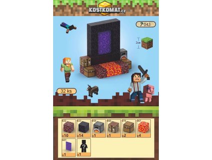Magneticka Minecraft Stavebnice 043