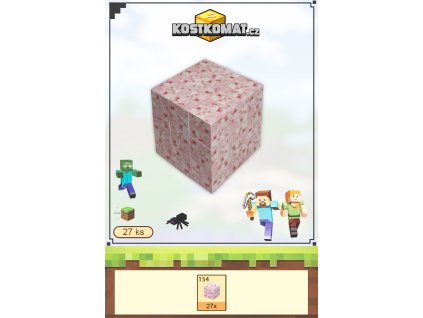 Magnetické MINECRAFT kostky - Listí Cherry#154