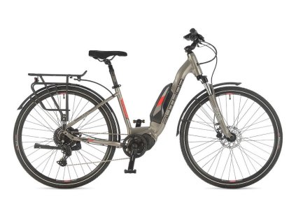 AUTHOR ELECTRA 2025 STRIEBORNÁ/ČIERNA/ČERVENÁ S - 160-172cm