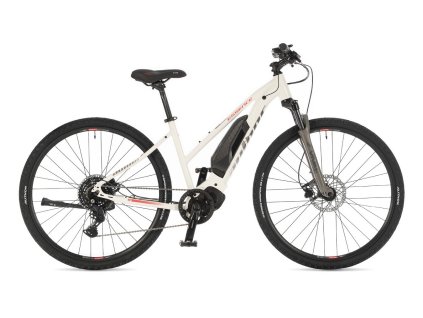 AUTHOR ESSENCE 2025 BIELA/STRIEBORNÁ/ČERVENÁ S - 160-172cm