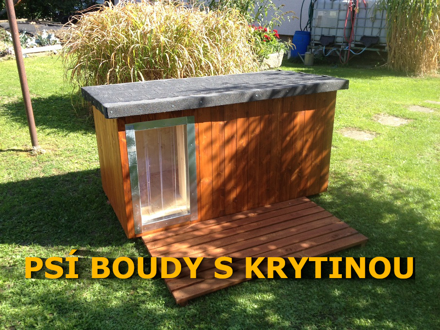 Venkovní zateplené psí boudy