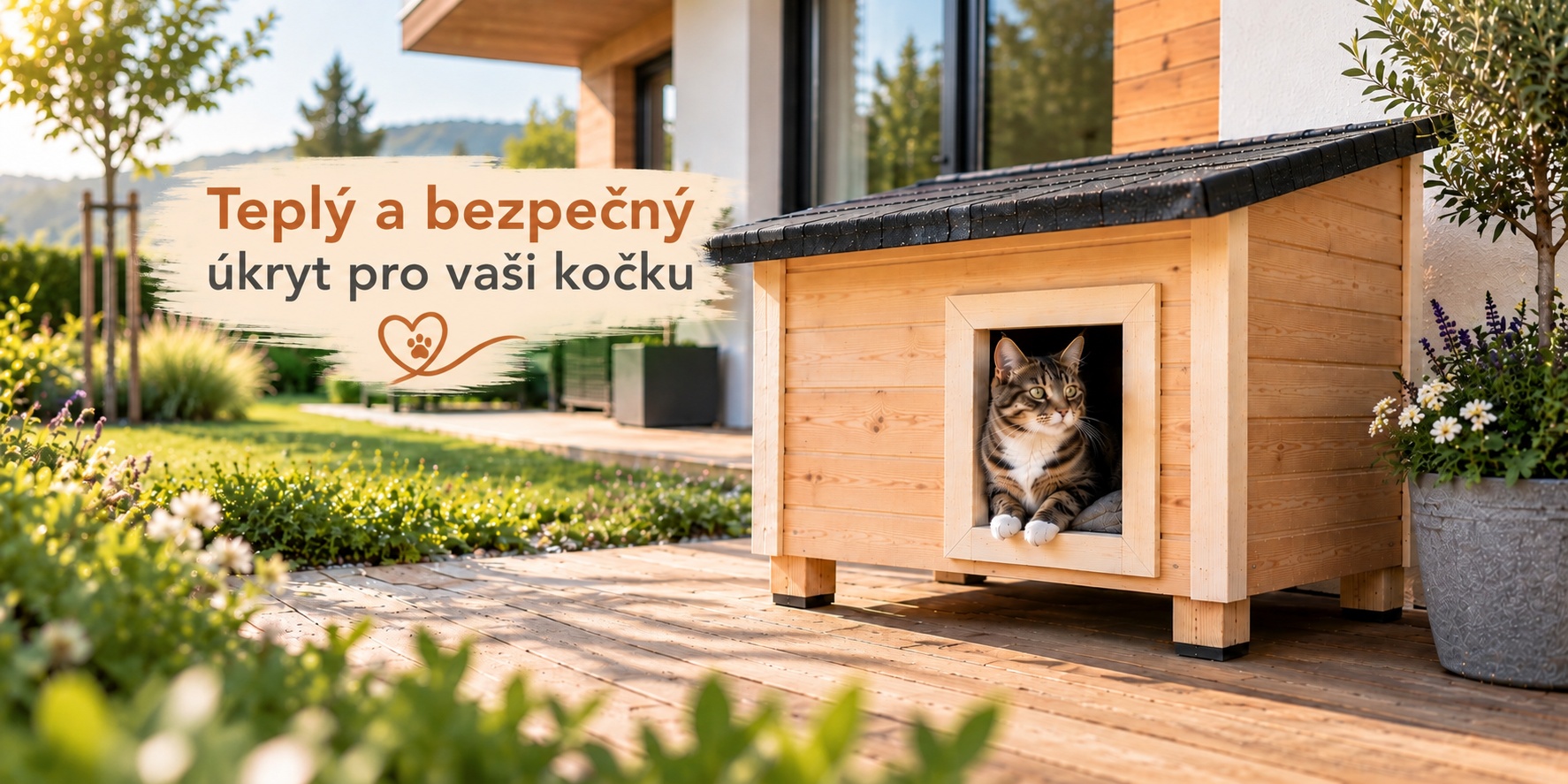 Teplý a bezpečný úkryt pro vaši kočku
