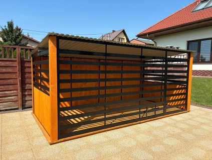 PANELOVÝ ČERNÝ KOTEC GEJSHA 4x2m