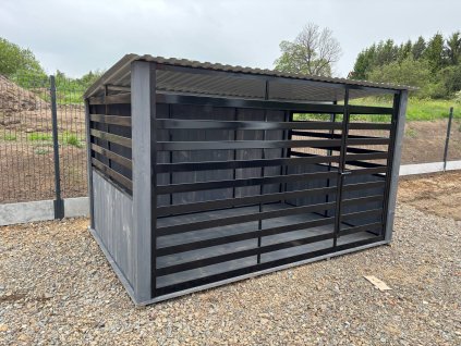 PANELOVÝ ČERNÝ KOTEC BASTIAN ANTRACIT - 3x2m