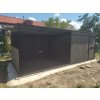 ČERNÝ KOTEC S ÚLOŽNÝM PROSTOREM 5x2m (2,5x2m+2,5x2m) ANTRACIT