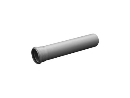 20422 odpadni trubka ht dn50 plastova s hrdlem 1000 mm
