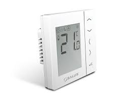 SALUS Digitální manuální termostat 230V - bílý VS35W, Drátové |  TOPENILEVNE.CZ