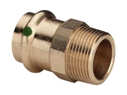 VIEGA SANPRESS 2211 přechodový kus 22x3/4", s vnějším závitem, lisovací, voda, červený bronz