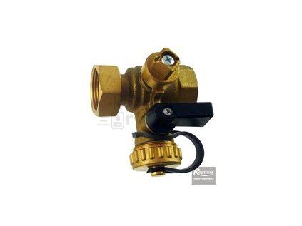 Kulový kohout s vypouštěcím ventilem 3/4" Fu/F