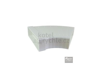 Oblouk 45° horizontální, s dělicími segmenty 60x200 mm