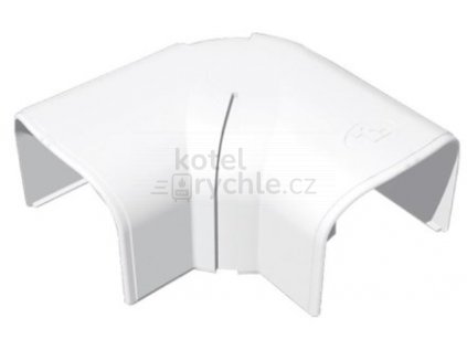 OPTIMA CPS 62 rohový kus 67x48x115mm, 80°-140°, nastavitelný, na plochu, PVC, bílá