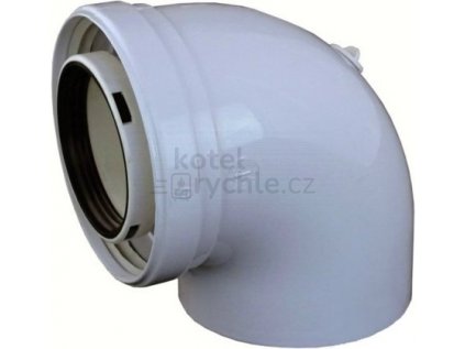 REGULUS A2006108 koaxiální koleno s odběry 90°, 80/125mm, lité, polypropylen/plech
