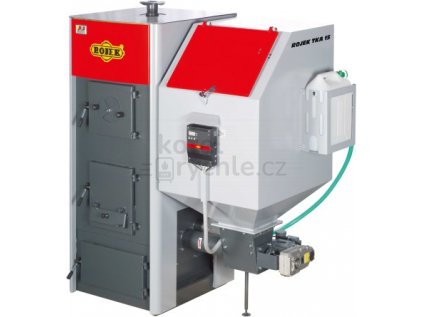 ROJEK TKA 25 automatický kotel na tuhá paliva 25kW levý, s regulací ST480 zPID, bez roštů