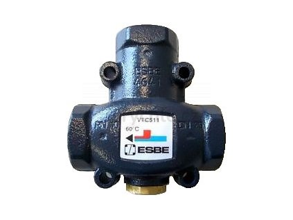 ESBE VTC511 ventil DN25, 65°C±5°C, plnící, vnitřní závit, pro zdroje na tuhá paliva, litina