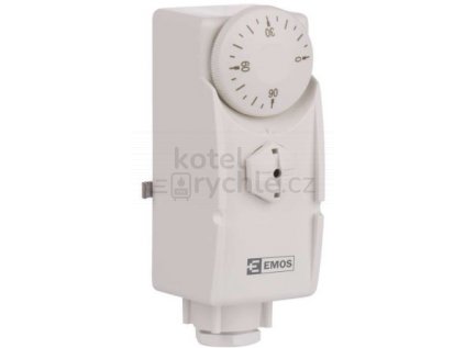 EMOS T80 příložný termostat 54x38x105mm, bílá