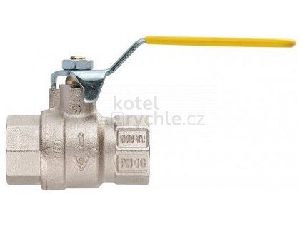 IVR 100 ELITE GAS kulový kohout FF6/4", závitový, plnoprůtočný, páka, plyn, poniklovaný