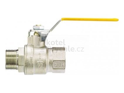 IVR 101 ELITE GAS kulový kohout FM1/2", závitový, plnoprůtočný, páka, plyn, poniklovaný