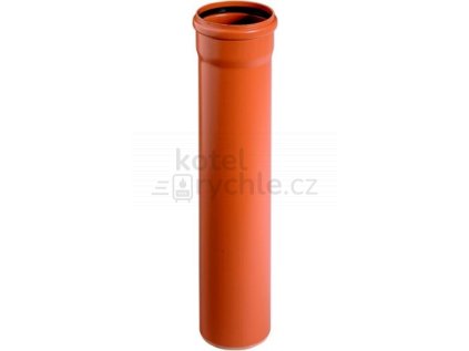 KG KGEM trubka kanalizační DN250, 5000mm, SN4, s hrdlem, PVC, oranžová