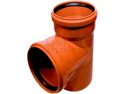 KG KGEA odbočka odpadní DN250/250, 87°, PVC, oranžová